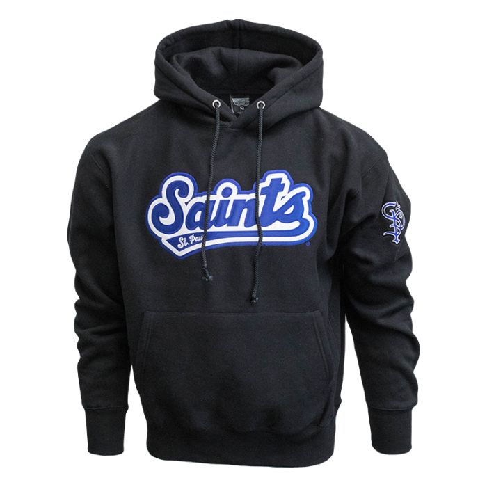 St. Paul Saints Tackle Twill Script STP Hooded Sweatshirt | Official St ...
