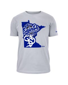 St. Paul Saints New Era Brushed Jersey Henley Long Sleeve T-Shirt