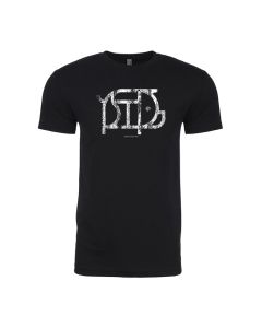 Black Distressed Pigseye T-Shirt